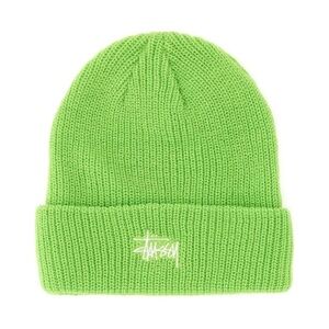 Stüssy Basic Cuff Beanie Green One Size NWT